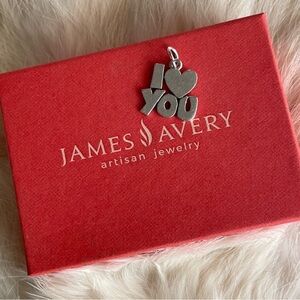 James Avery Silver 'I Love You' Pendant